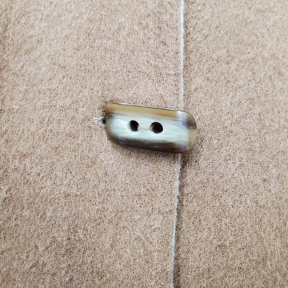 Alpaca 111 70% Baby Alpaca 30% Wool Tan Biege Reversible Coat Size M - Picture 8 of 9